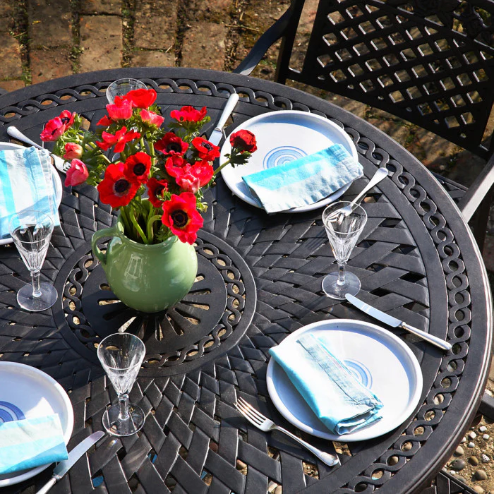 Alice Table 6 Seater Set - Antique Bronze - Image 12