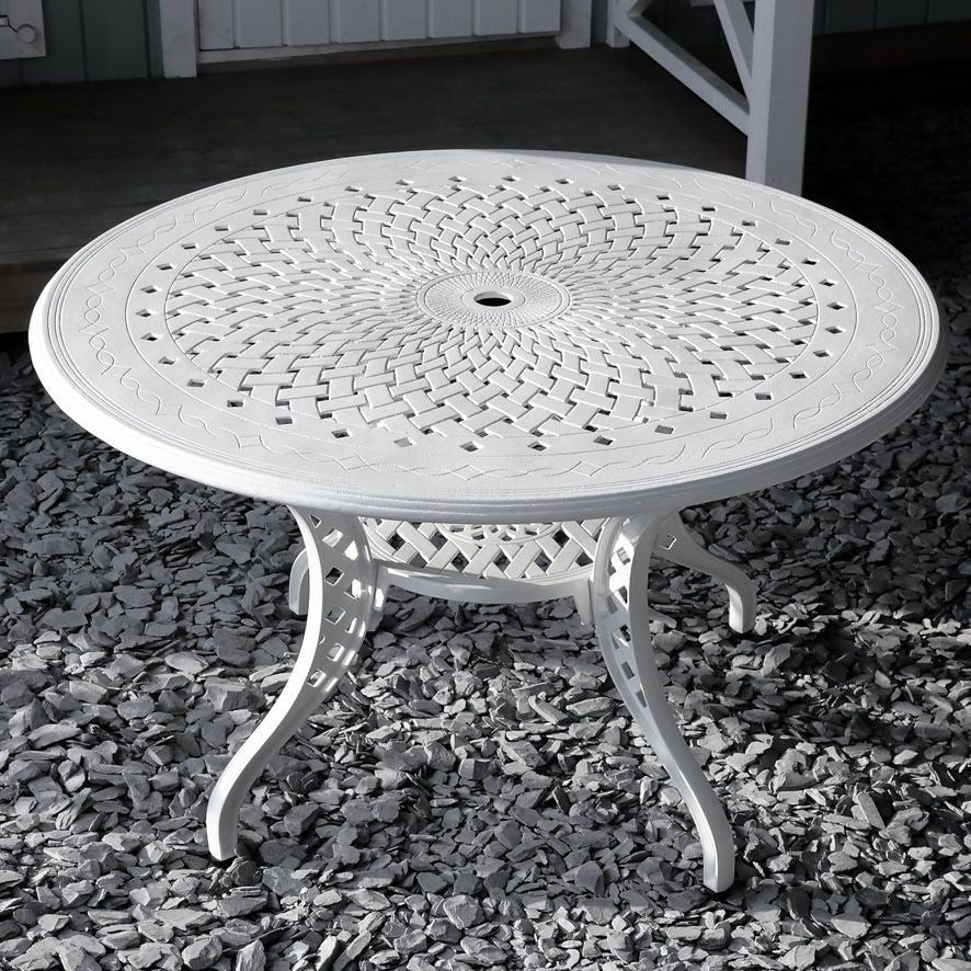 Amy Table 4 Seater Set - White - Image 7