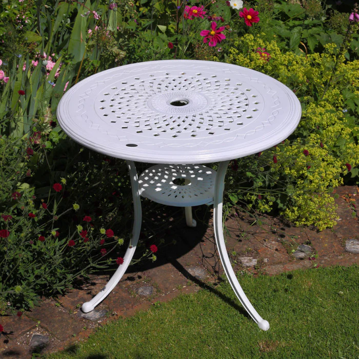 Anna Table 2 Seater Set - White - Image 11