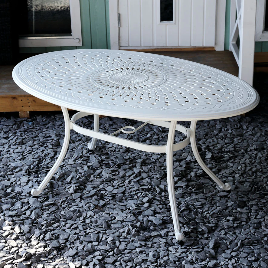 Emily Table 4 Seater Set - White - Image 12
