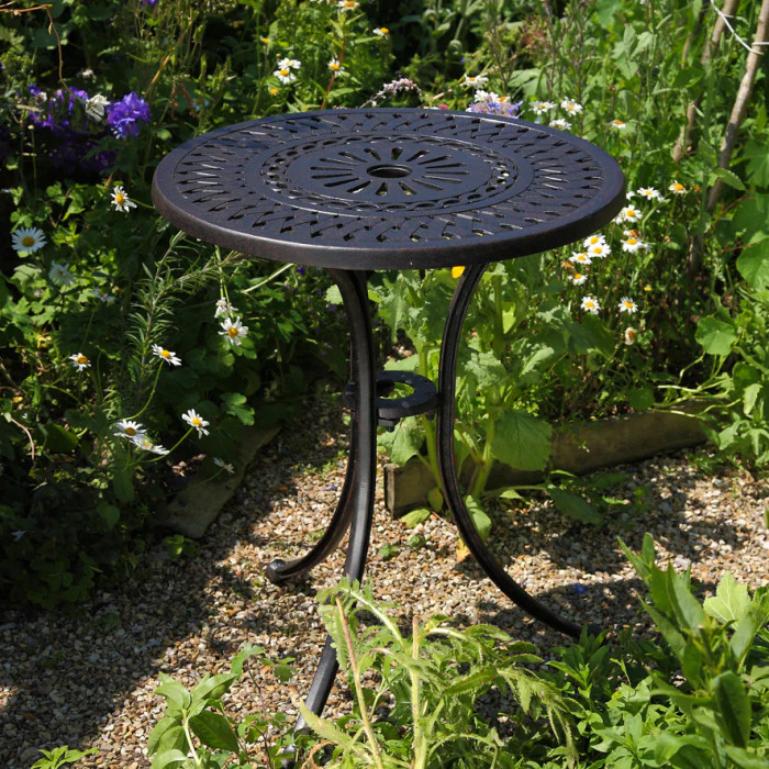 Eve Bistro Table 2 Seater Set - Antique Bronze - Image 14
