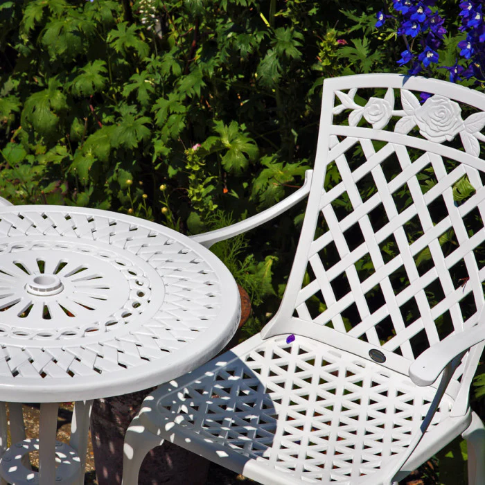 Eve Bistro Table 2 Seater Set - White - Image 6