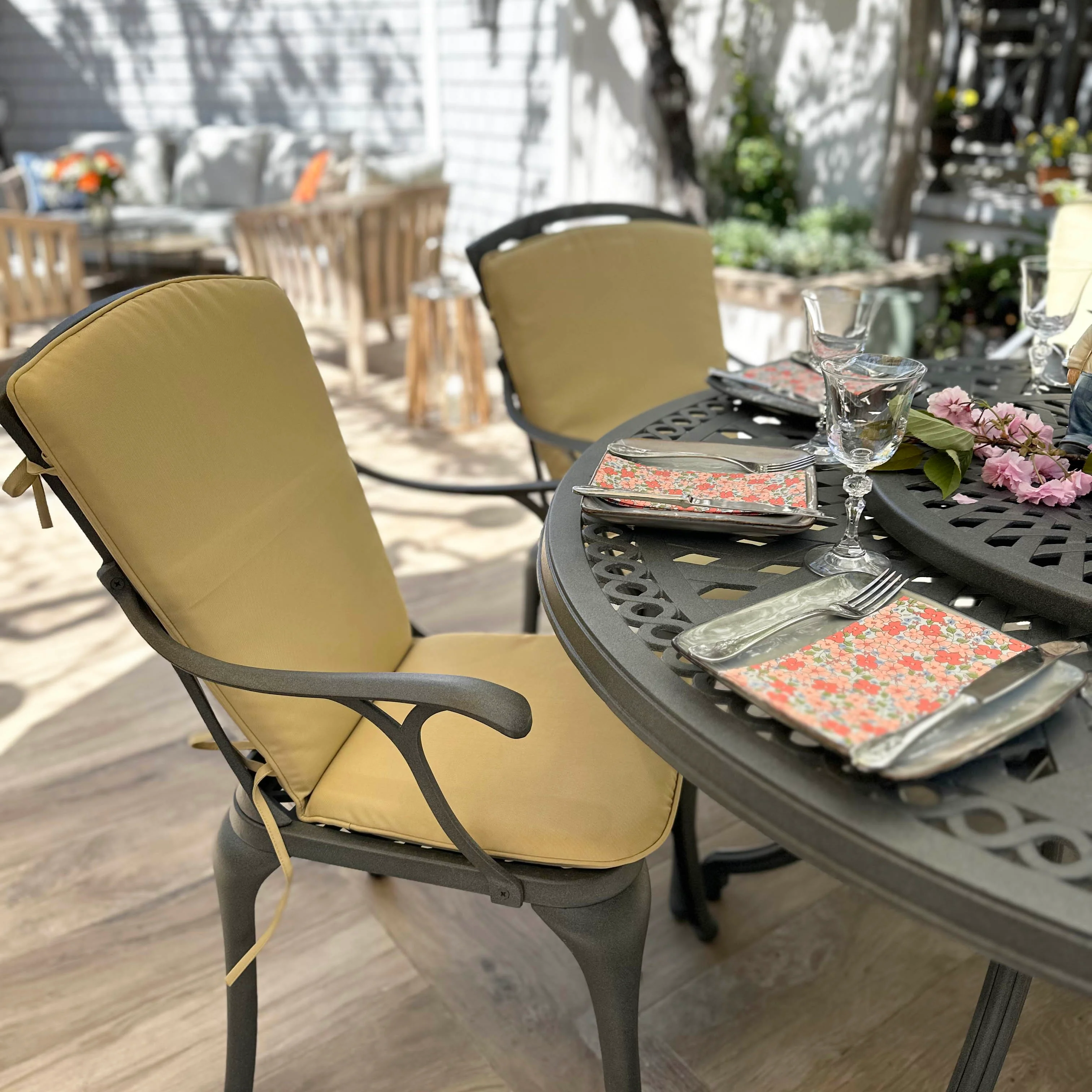 Frances Table 6 Seater Set - Slate - Image 8