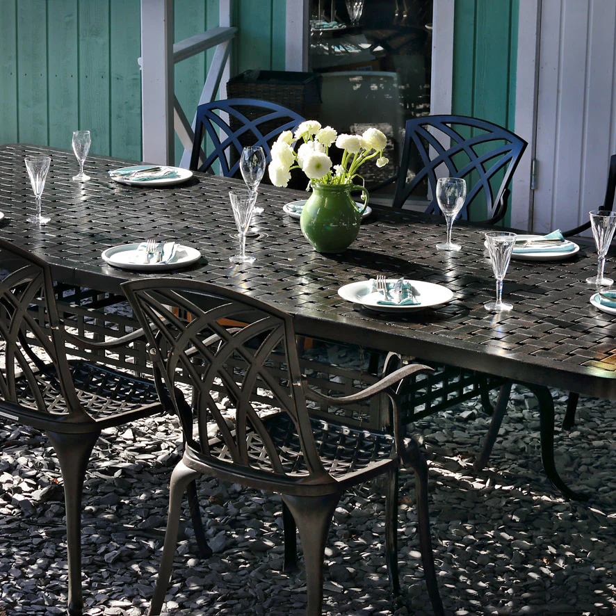 Isabelle Table 12 Seater Set - Antique Bronze - Image 7