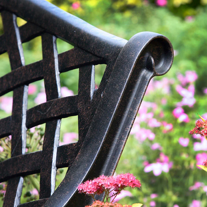Jasmine Bench Set - Antique Bronze - Image 8