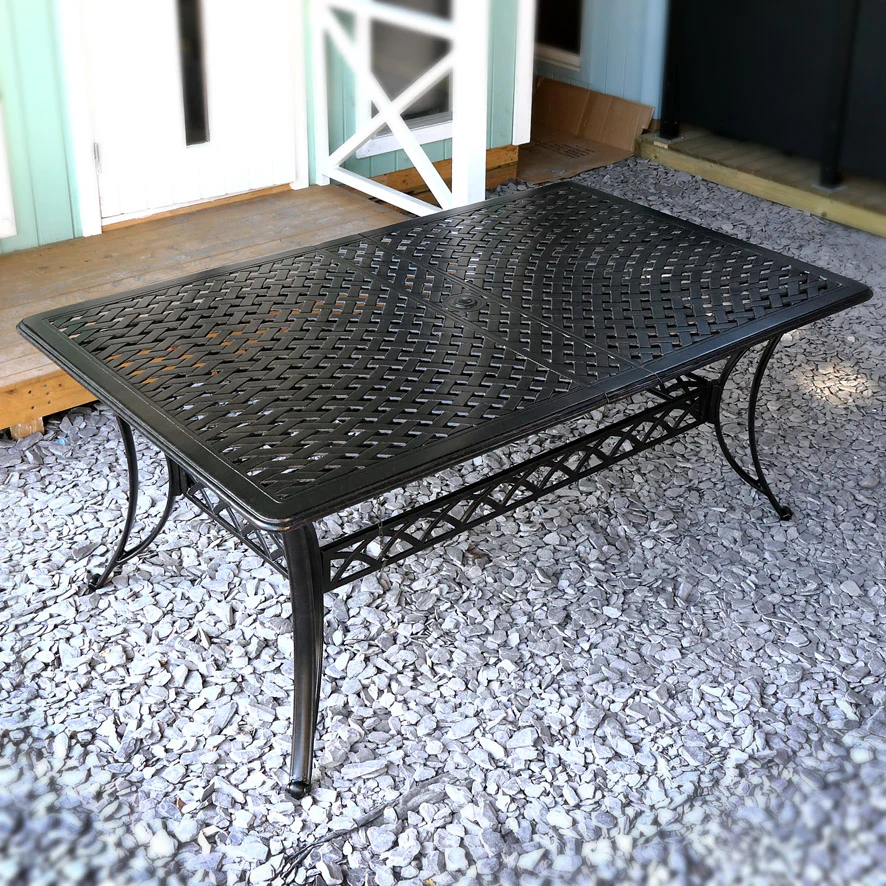 Jennifer Table 10 Seater Set - Antique Bronze - Image 11