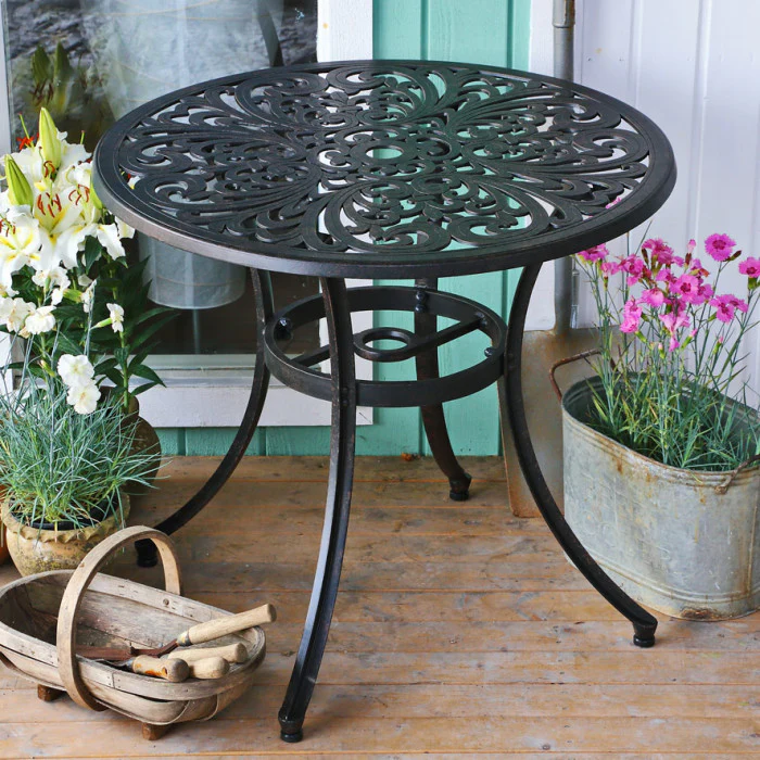 Jill Table 4 Seater Set - Antique Bronze - Image 4