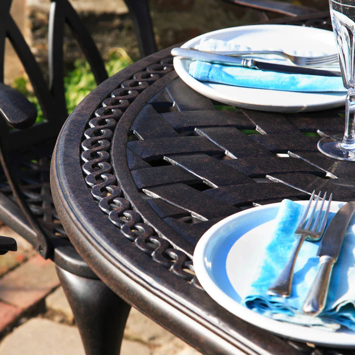 June Table 6 Seater Set - Antique Bronze - Image 14