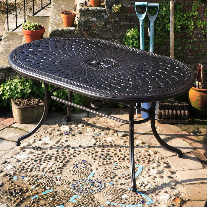 June Table 6 Seater Set - Antique Bronze - Image 15