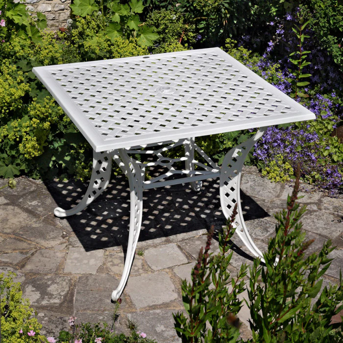 Lucy Table 4 Seater Set - White - Image 5