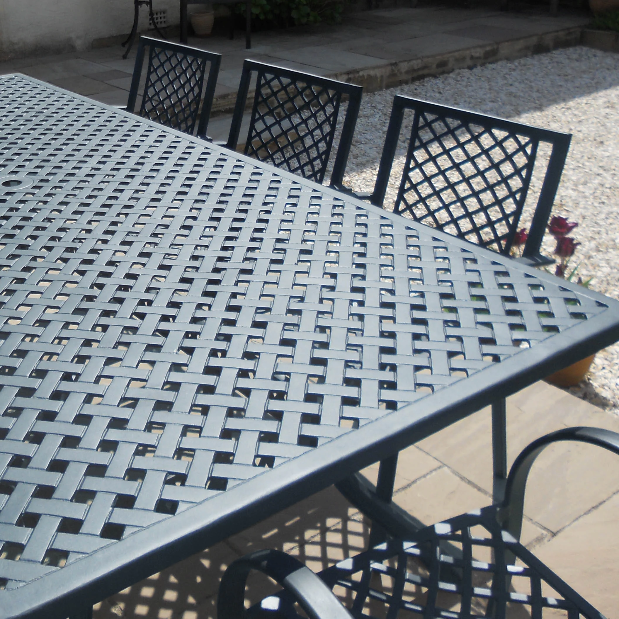 Madison Table 2.6m 8 Seater Set - Slate Grey - Image 7