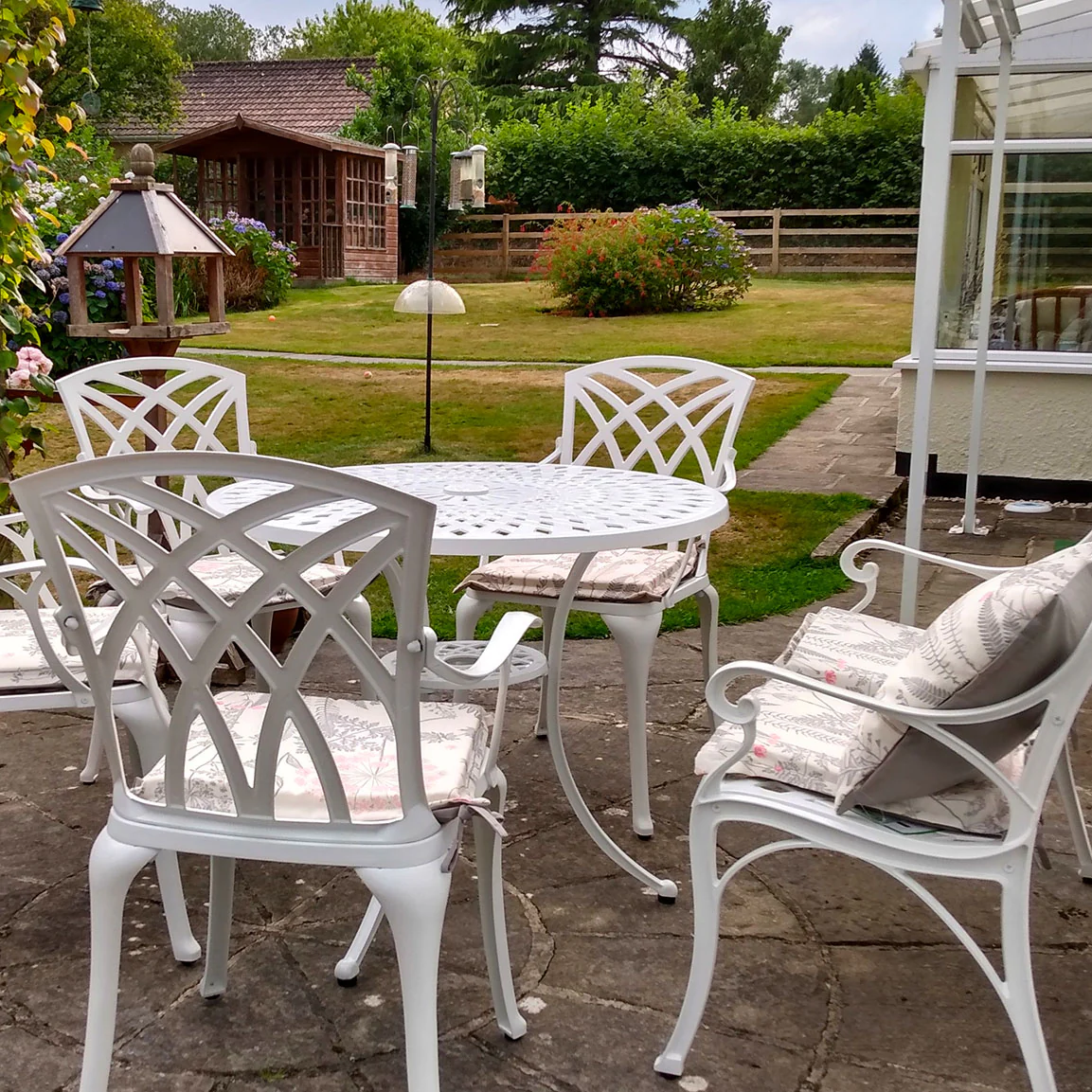 Mia Table 4 Seater Set - White - Image 10