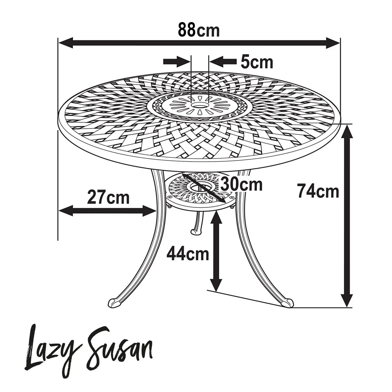 Mia Table - White - Image 4