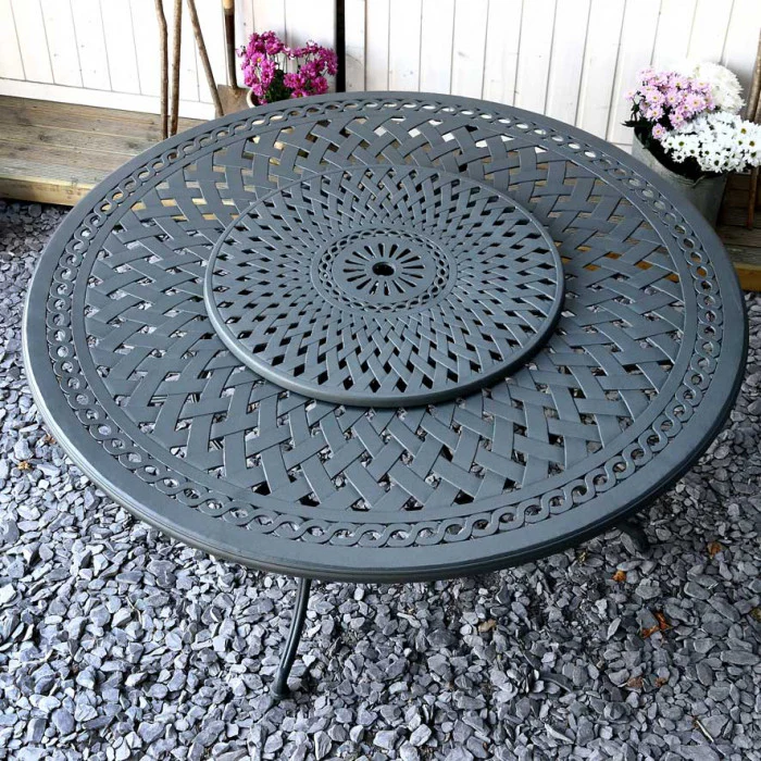 Olivia Table 8 Seater Set - Slate - Image 11