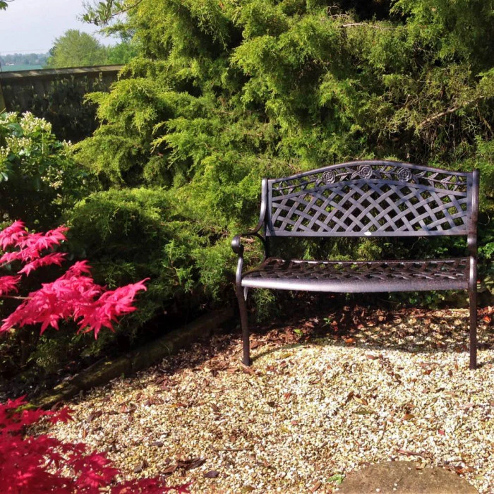 Rose Bench Set - Antique Bronze - Image 13