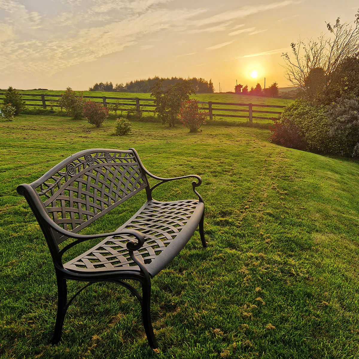 Rose Bench Set - Antique Bronze - Image 18