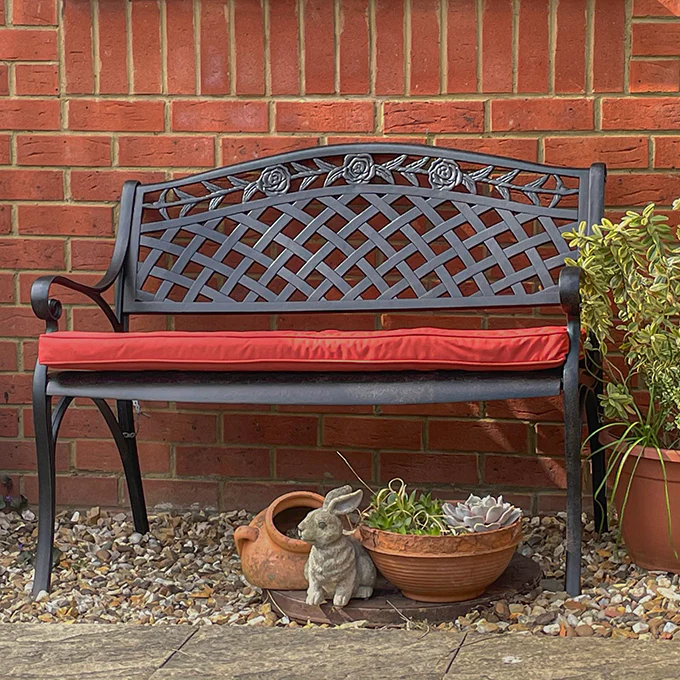 Rose Bench Set - Antique Bronze - Image 7