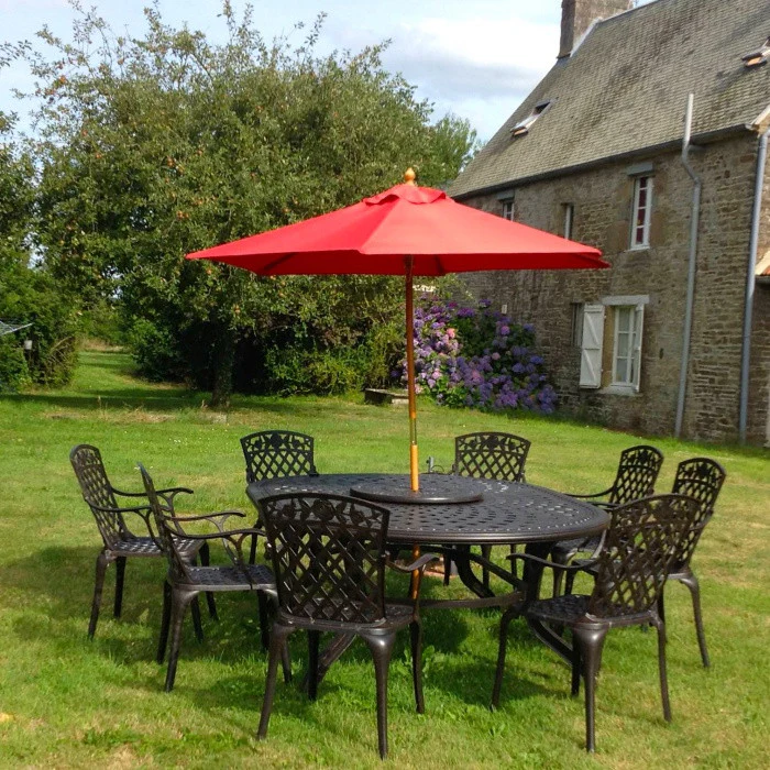 Rosemary Table 8 Seater Set - Antique Bronze - Image 15