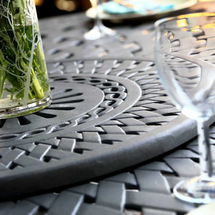 Rosemary Table 8 Seater Set - Slate - Image 9