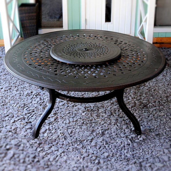 Rosie Table 10 Seater Set - Antique Bronze - Image 11