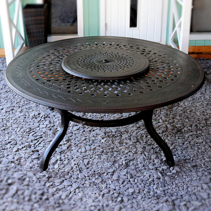 Rosie Table 8 Seater Set - Antique Bronze - Image 15