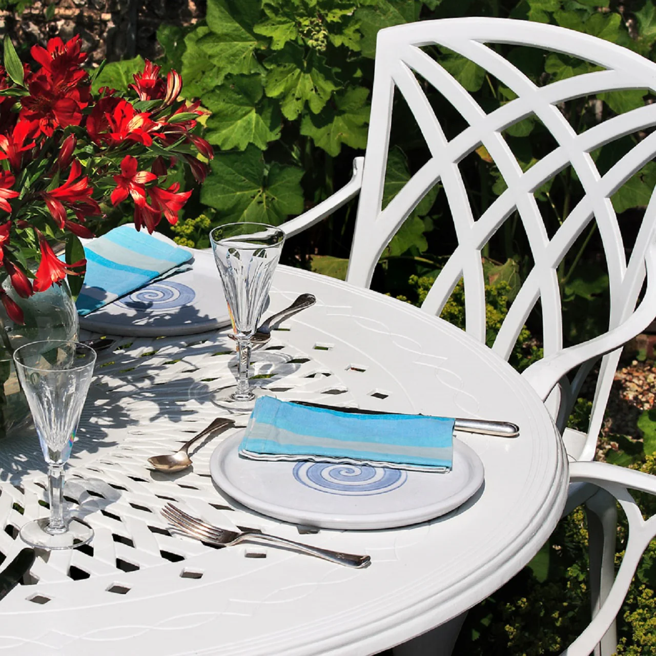 Rosie Table 8 Seater Set - White - Image 4