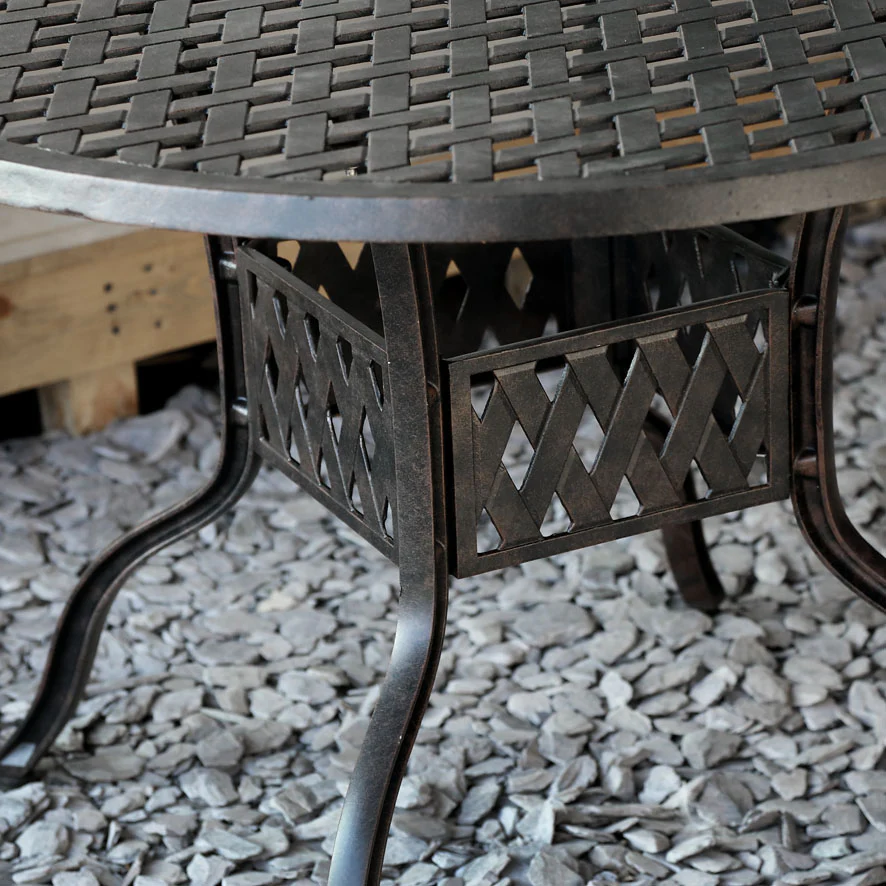 Sarah Table 4 Seater Set - Antique Bronze - Image 6