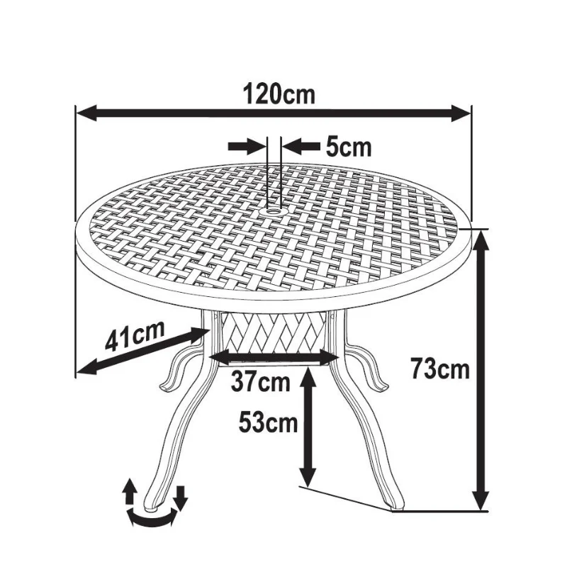 Sarah Table 4 Seater Set - White - Image 9