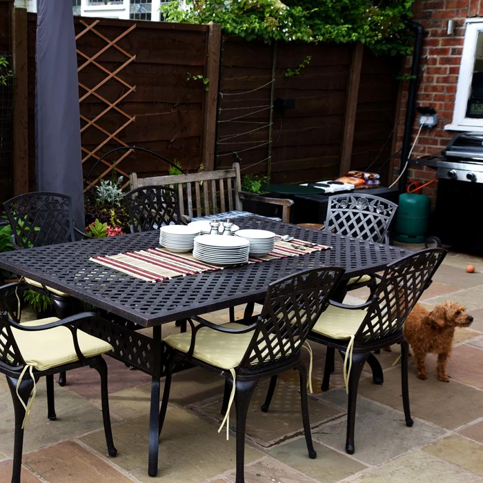 Sophia Table 6 Seater Set - Antique Bronze - Image 11