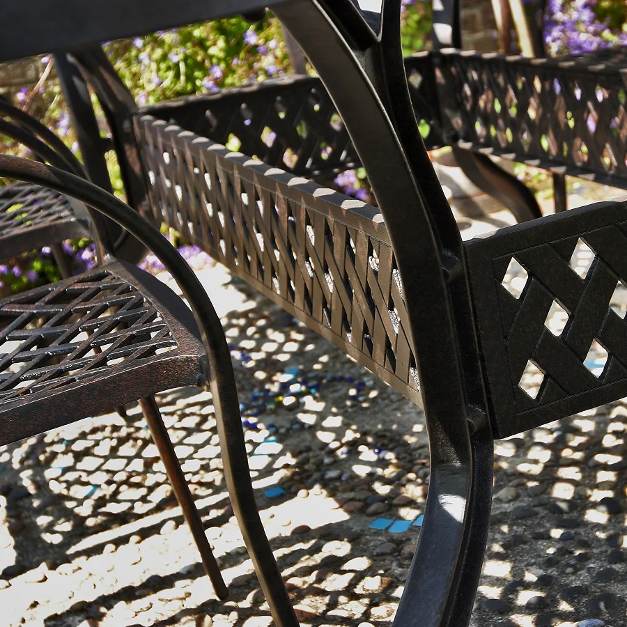 Sophia Table 6 Seater Set - Antique Bronze - Image 13