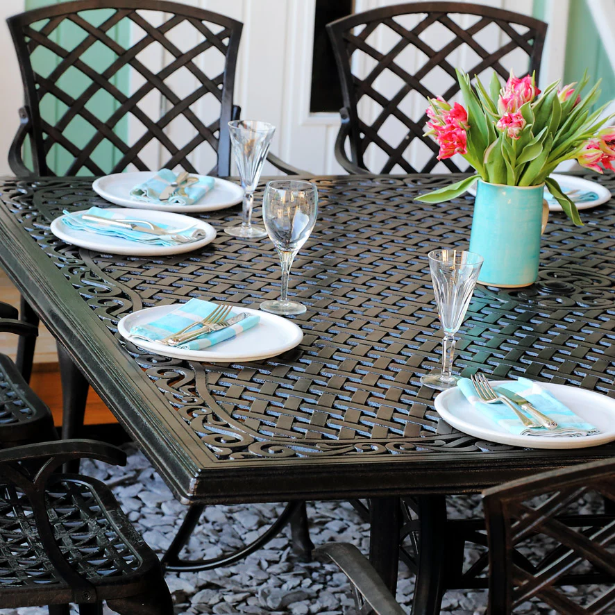 Tanya Table 8 Seater Set - Antique Bronze - Image 10
