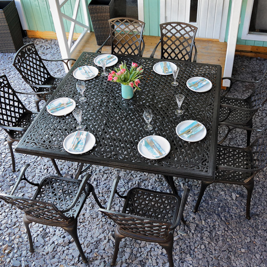 Tanya Table 8 Seater Set - Antique Bronze - Image 3