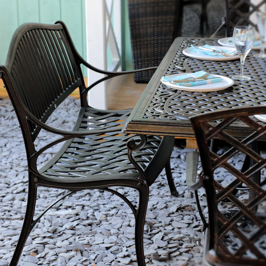 Tanya Table 8 Seater Set - Antique Bronze - Image 6